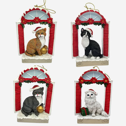 Cat sitting in the window Christmas tree pendant/Christmas ornament Kurt S. Adler