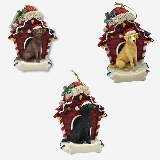 Hundehütte Labrador 3D Weihnachtsbaumanhänger Kurt S. Adler