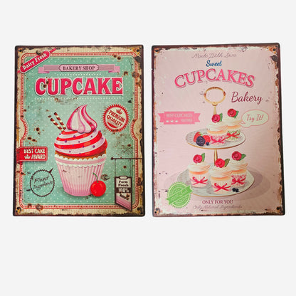 Blechschild Cupcake 25x33cm