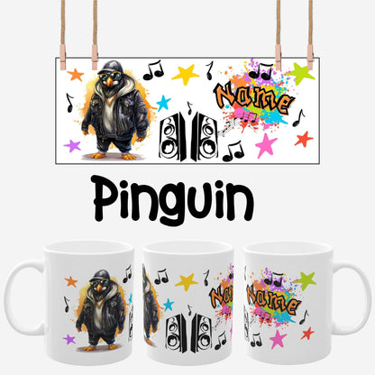 „Hip Hop Tiere“ Tasse personalisiert