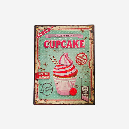 Blechschild Cupcake 25x33cm