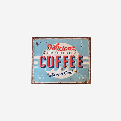 Blechschild Coffee 25x20cm