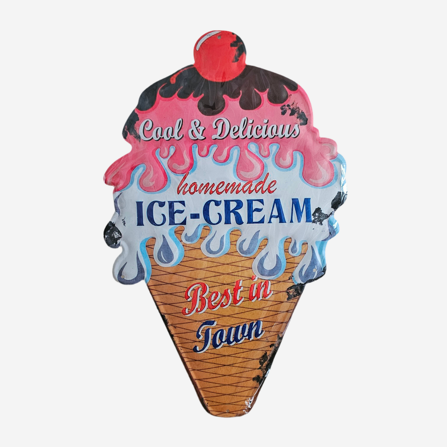 Blechschild Eiscreme Ice Cream Vintage 46x29cm