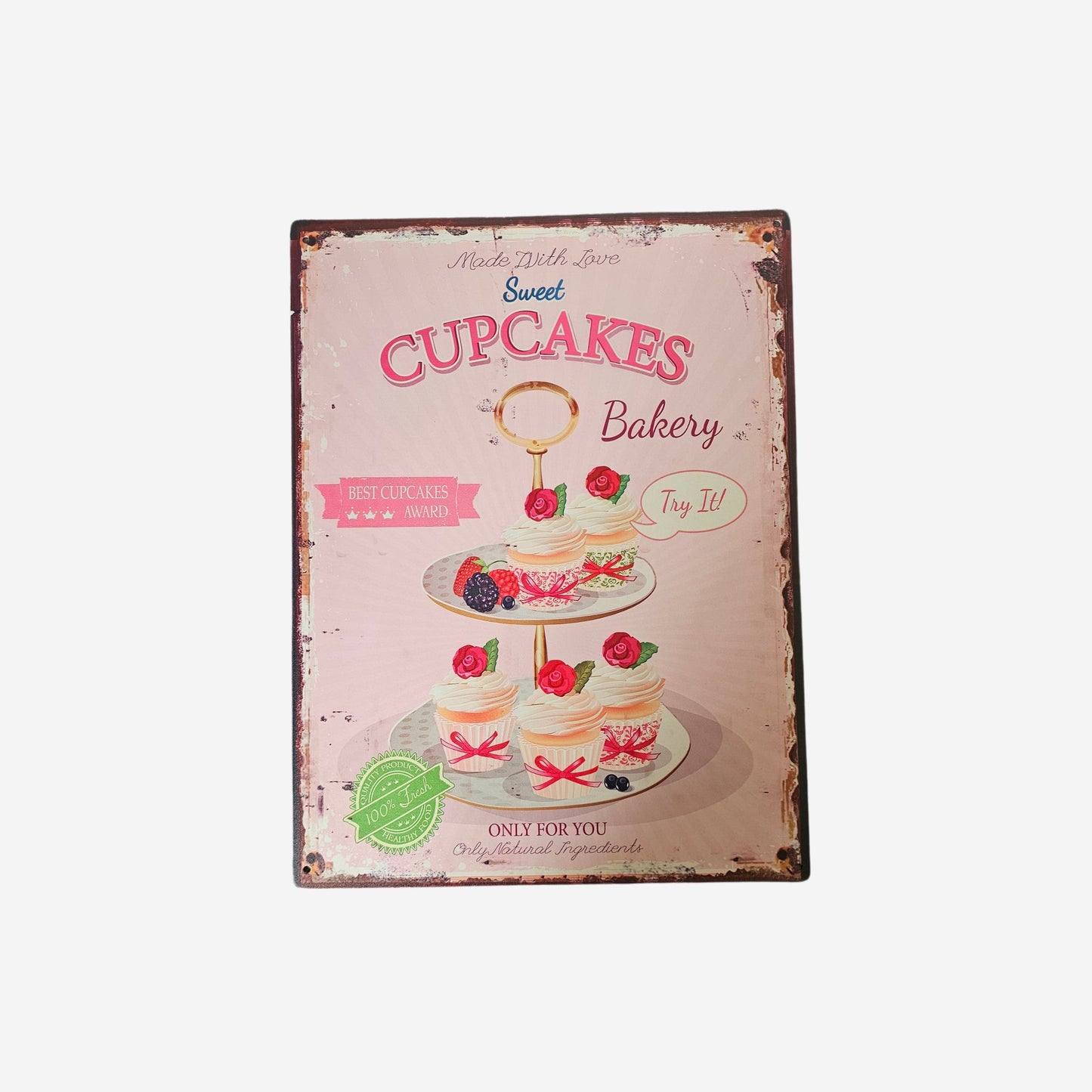 Blechschild Cupcake 25x33cm