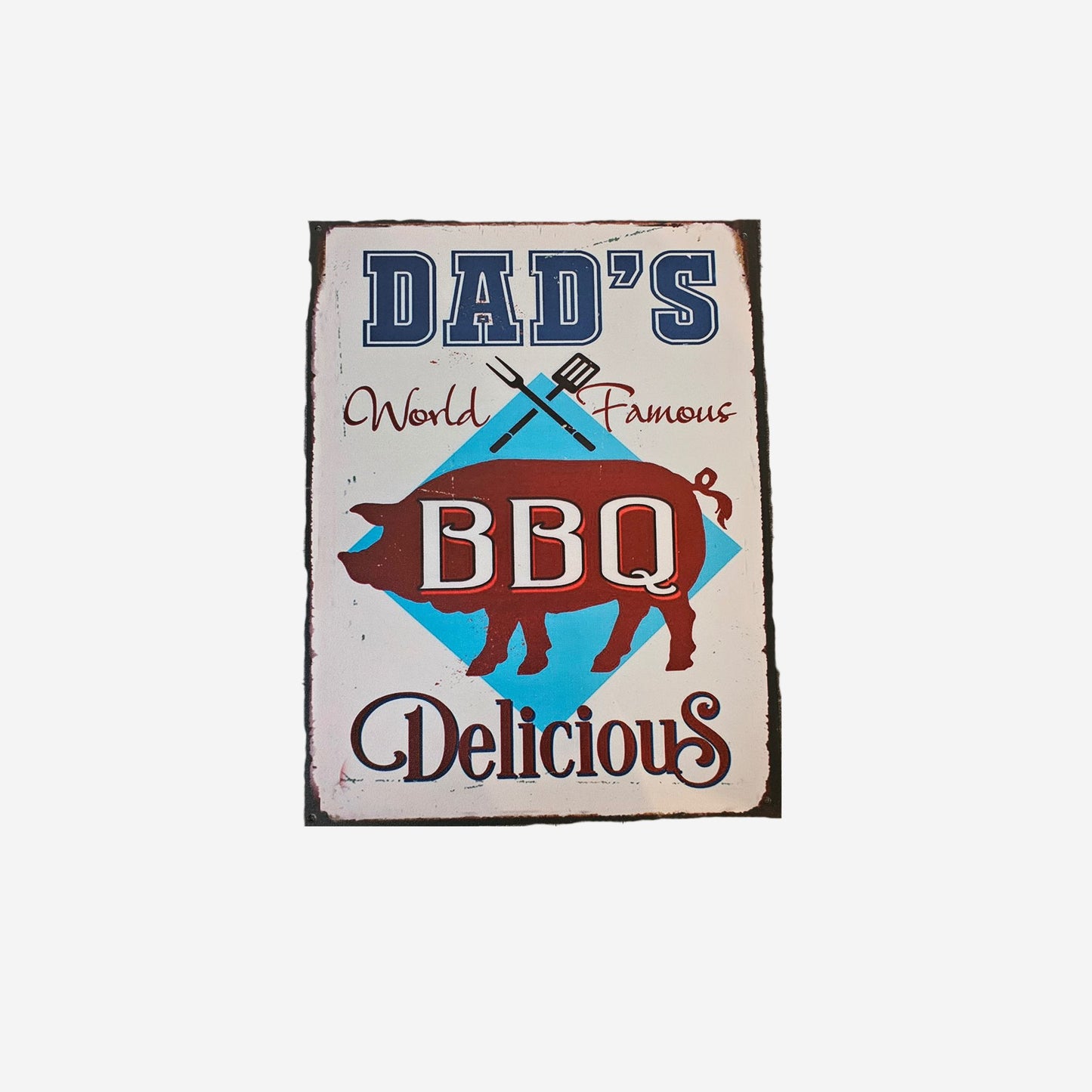 Blechschild DAD‘S BBQ 25x33cm