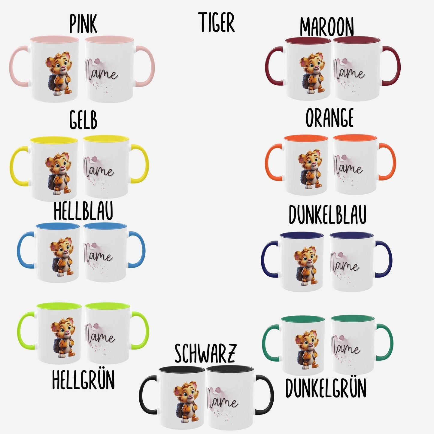 Tierisch individuelle Tasse personalisiert