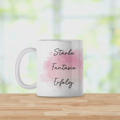 Tasse mit Geburtsblume personalisiert